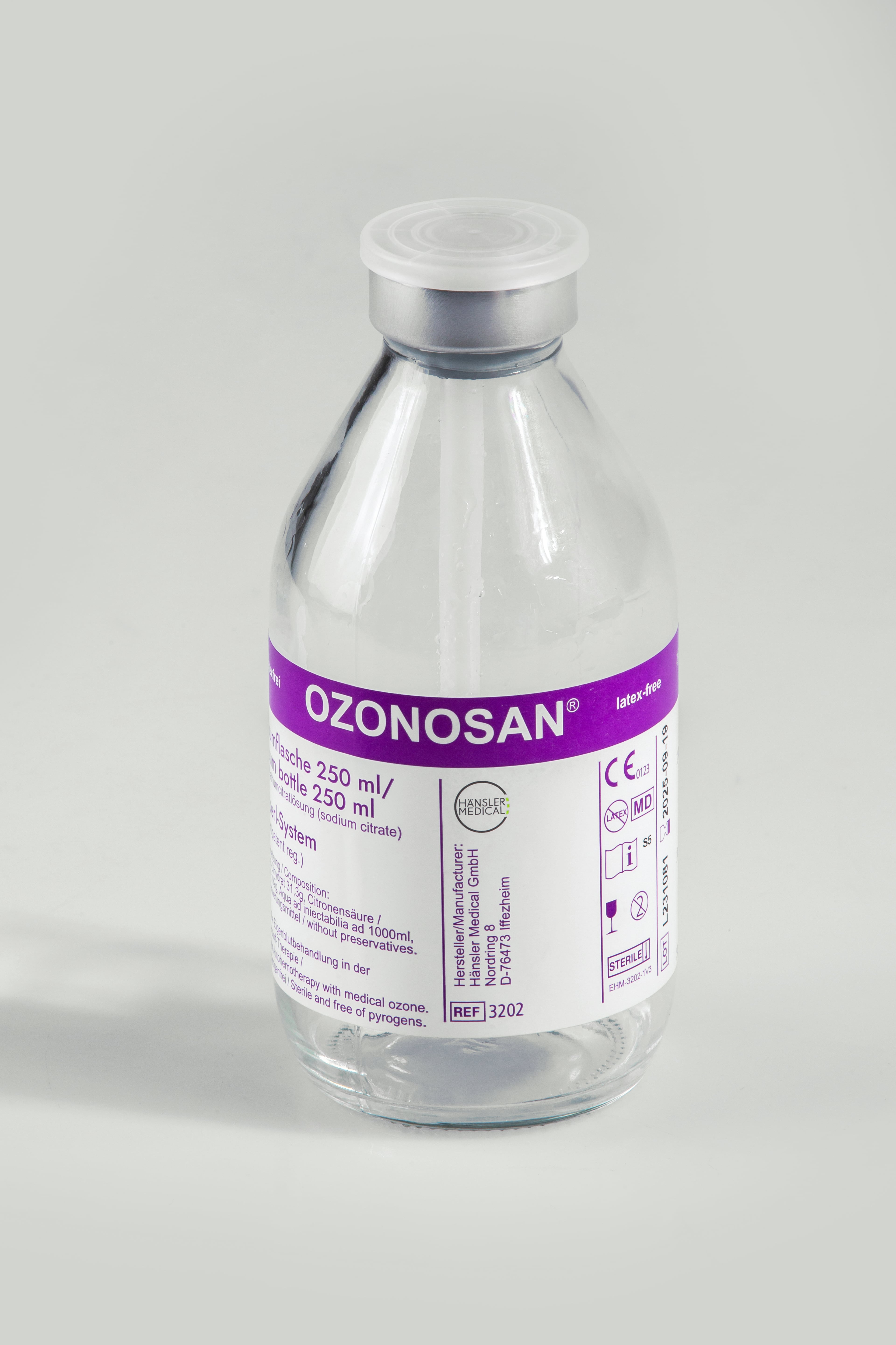 HANSLER OZONOSAN VAKUMLU SİTRATLİ ŞİŞE 250 ml